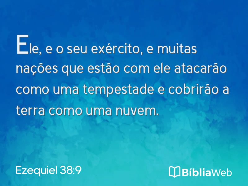 Ezequiel 38:9 em imagem para compartilhar