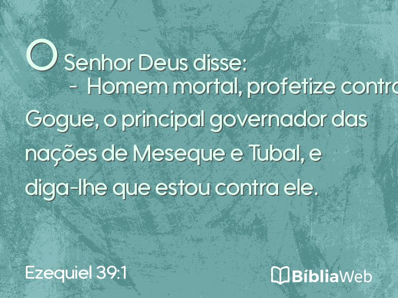 Ezequiel 39:1 em imagem para compartilhar