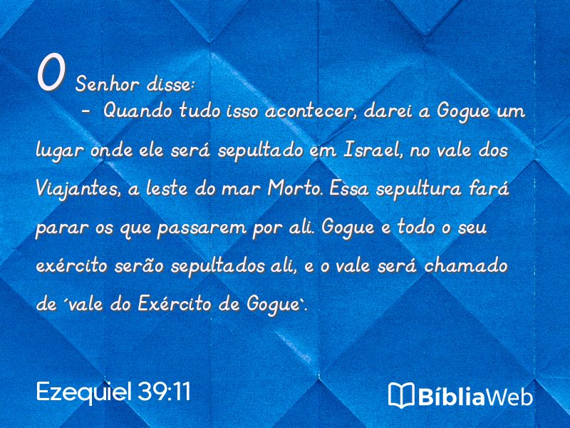 Ezequiel 39:11 em imagem para compartilhar