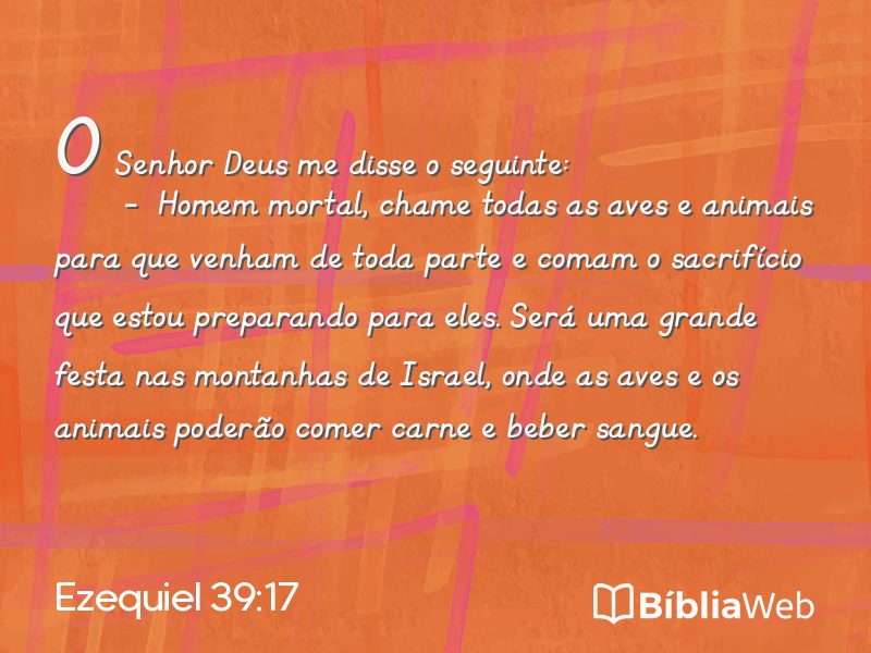 Ezequiel 39:17 em imagem para compartilhar