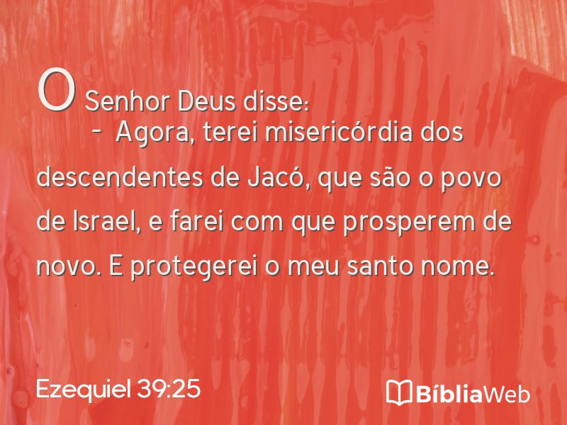 Ezequiel 39:25 em imagem para compartilhar