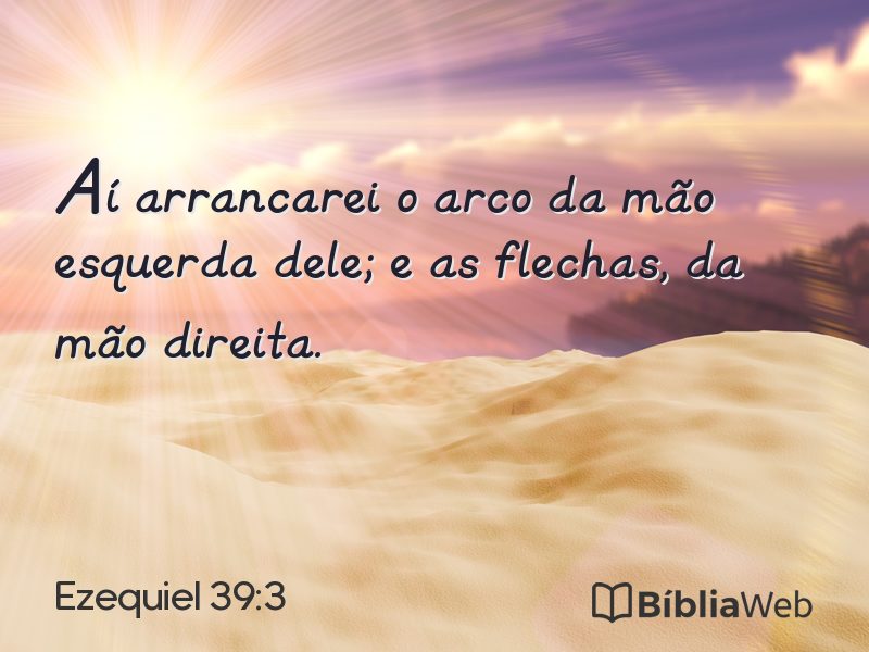 Ezequiel 39:3 em imagem para compartilhar