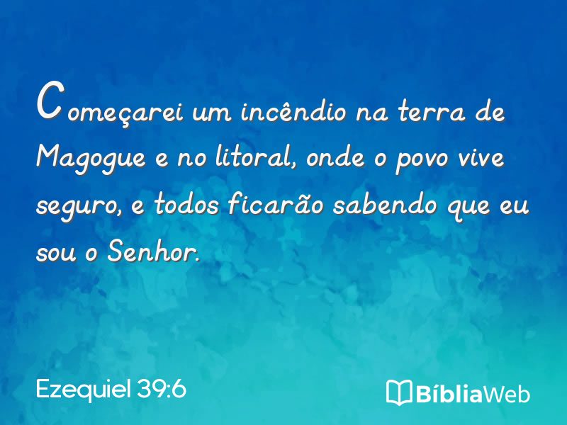 Ezequiel 39:6 em imagem para compartilhar