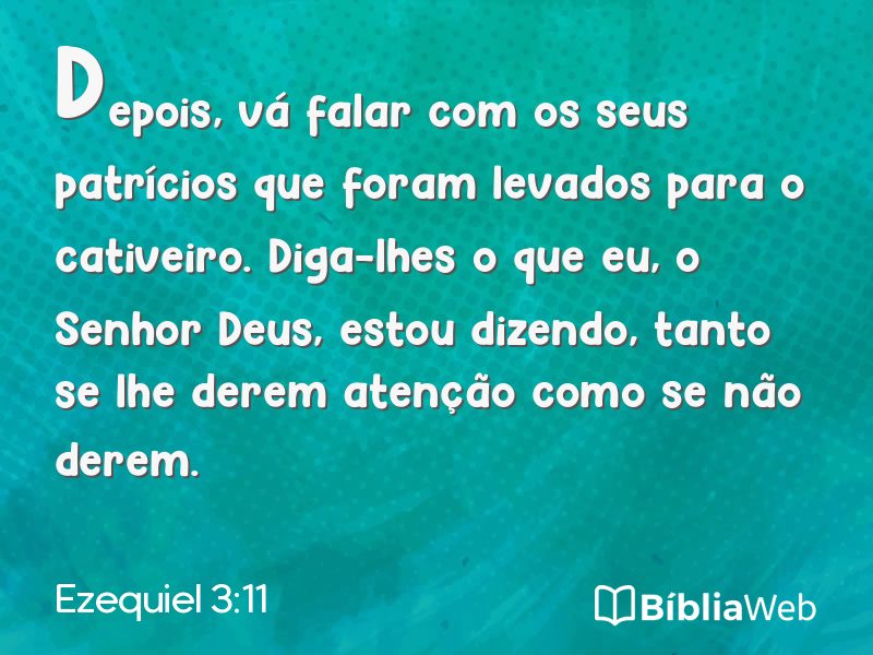 Ezequiel 3:11 em imagem para compartilhar