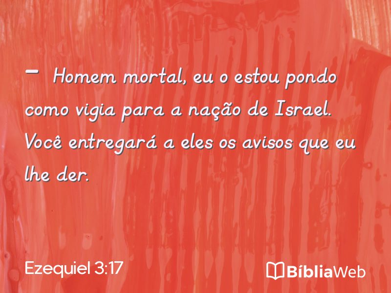 Ezequiel 3:17 em imagem para compartilhar