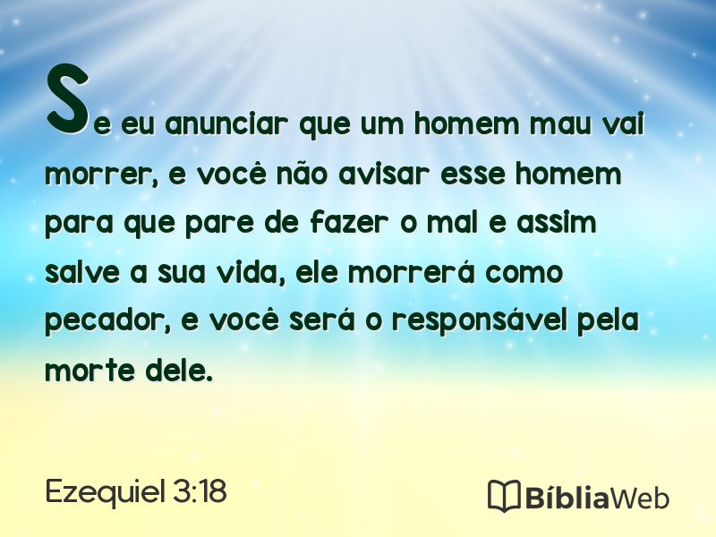 Ezequiel 3:18 em imagem para compartilhar