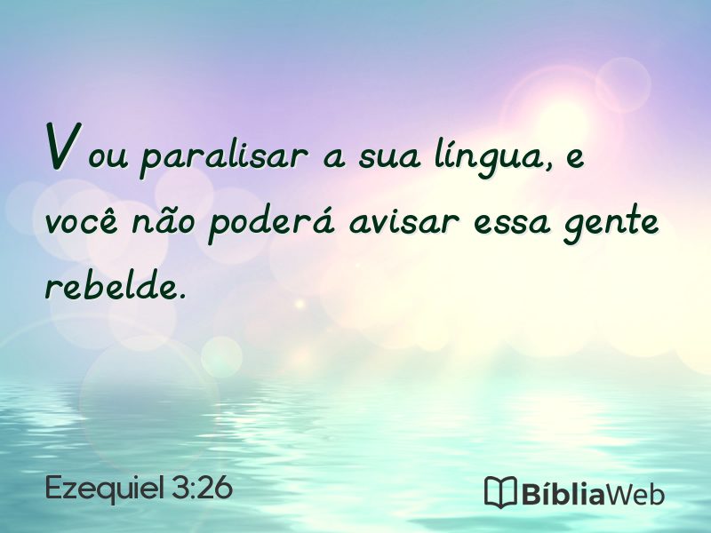 Ezequiel 3:26 em imagem para compartilhar