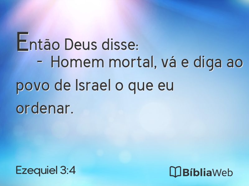 Ezequiel 3:4 em imagem para compartilhar