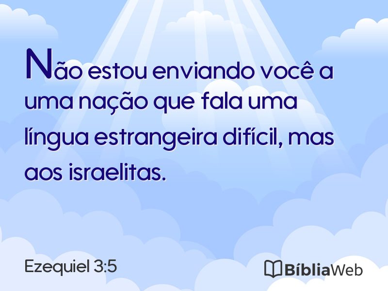 Ezequiel 3:5 em imagem para compartilhar