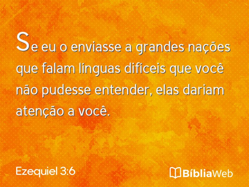 Ezequiel 3:6 em imagem para compartilhar