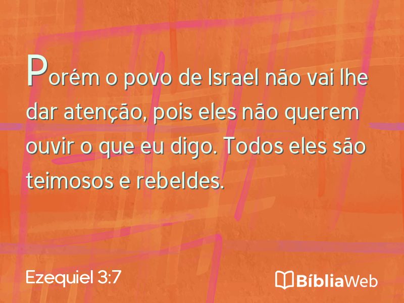 Ezequiel 3:7 em imagem para compartilhar