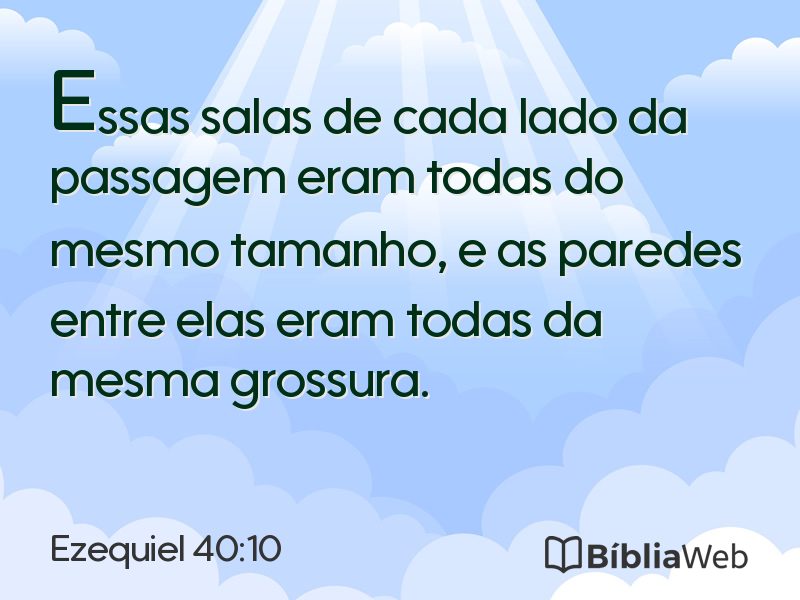 Ezequiel 40:10 em imagem para compartilhar