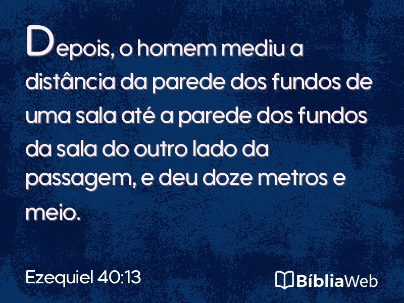 Ezequiel 40:13 em imagem para compartilhar