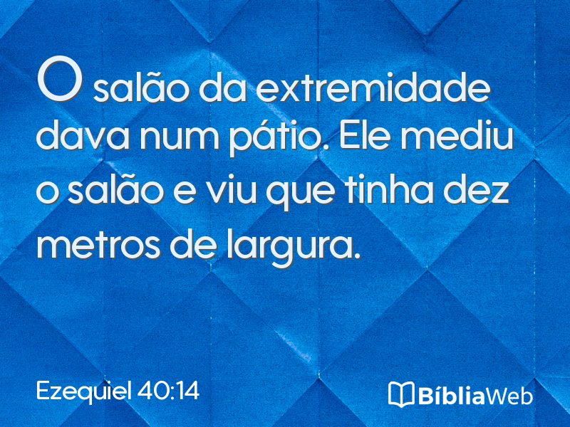 Ezequiel 40:14 em imagem para compartilhar