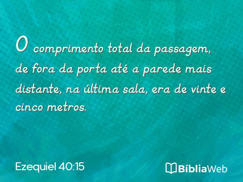 Ezequiel 40:15 em imagem para compartilhar