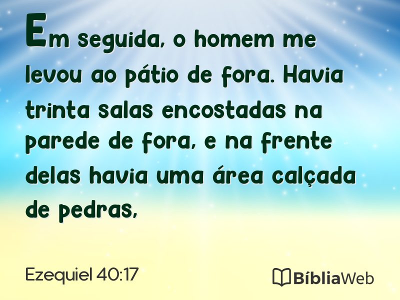 Ezequiel 40:17 em imagem para compartilhar
