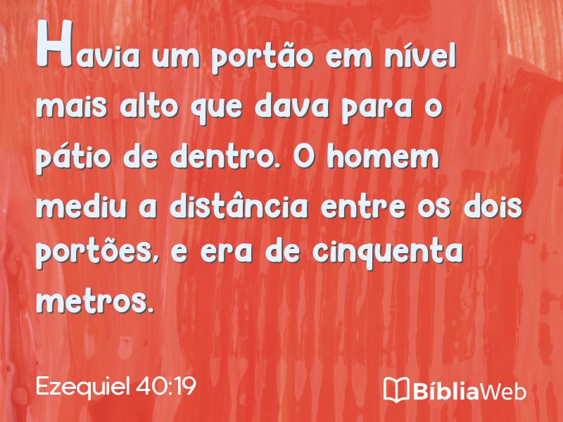 Ezequiel 40:19 em imagem para compartilhar