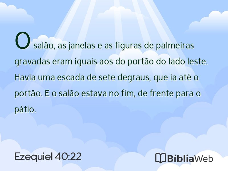 Ezequiel 40:22 em imagem para compartilhar