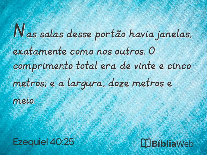 Ezequiel 40:25 em imagem para compartilhar