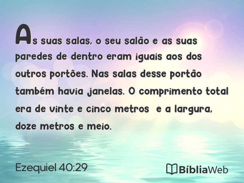 Ezequiel 40:29 em imagem para compartilhar