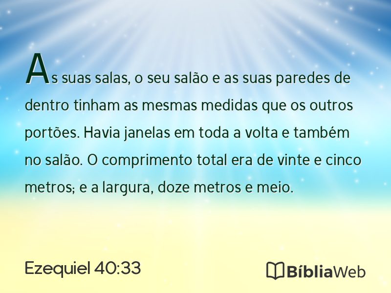Ezequiel 40:33 em imagem para compartilhar