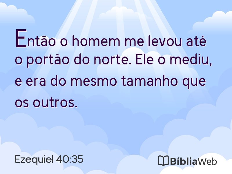 Ezequiel 40:35 em imagem para compartilhar