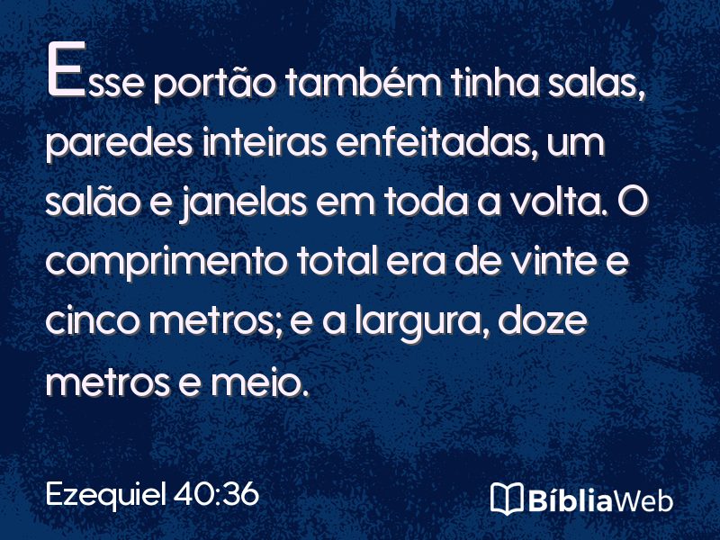 Ezequiel 40:36 em imagem para compartilhar
