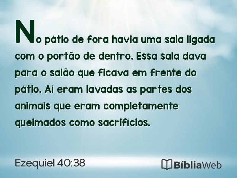 Ezequiel 40:38 em imagem para compartilhar