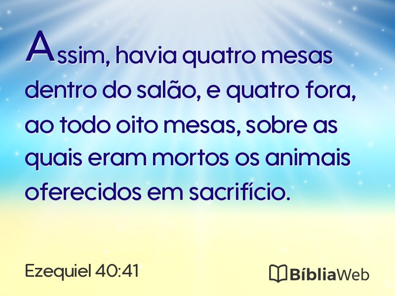 Ezequiel 40:41 em imagem para compartilhar