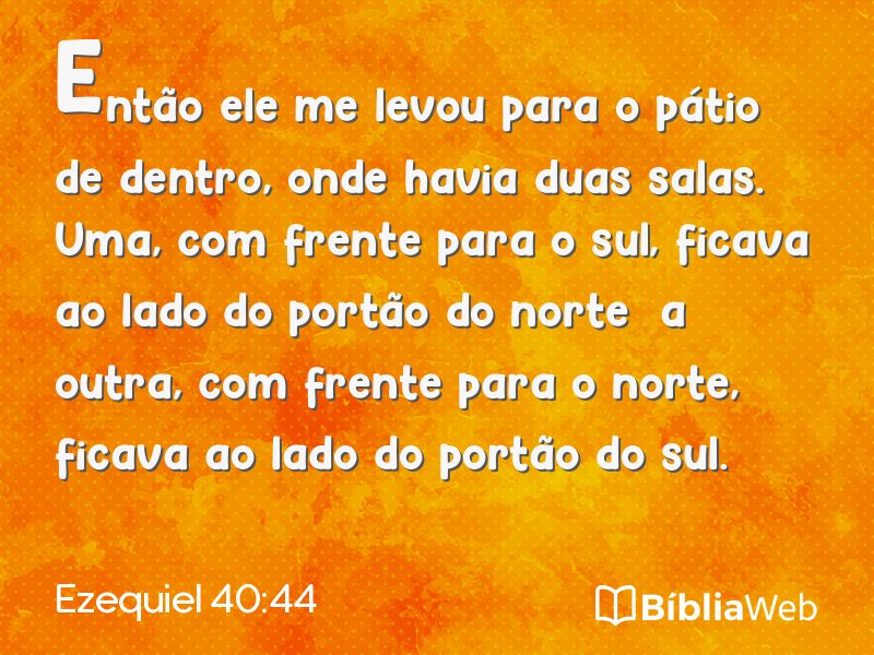 Ezequiel 40:44 em imagem para compartilhar