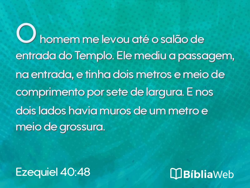 Ezequiel 40:48 em imagem para compartilhar