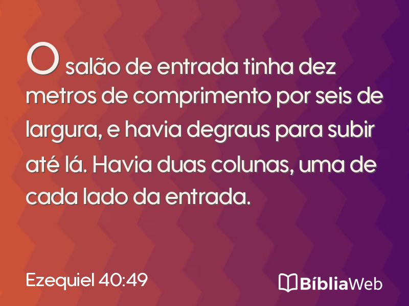 Ezequiel 40:49 em imagem para compartilhar