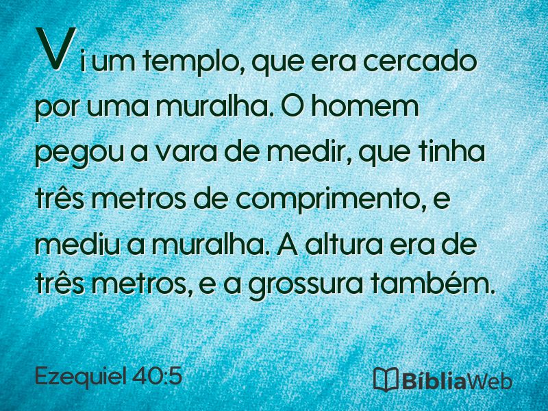 Ezequiel 40:5 em imagem para compartilhar