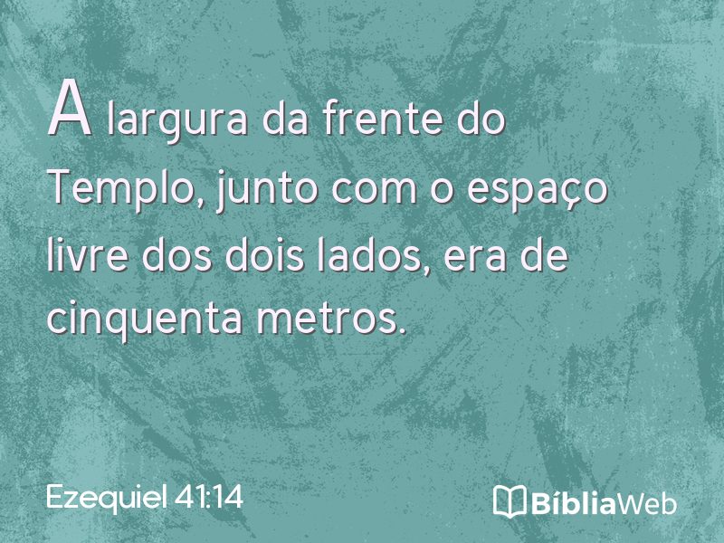 Ezequiel 41:14 em imagem para compartilhar