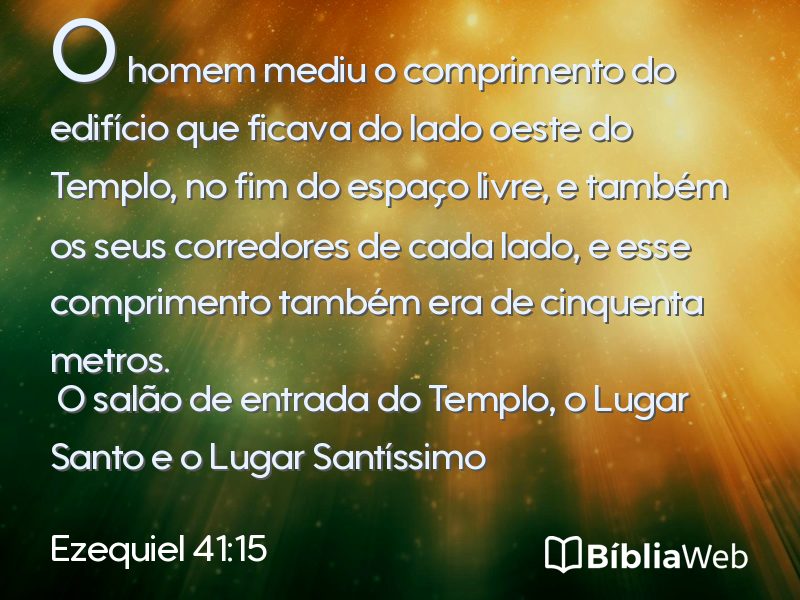Ezequiel 41:15 em imagem para compartilhar