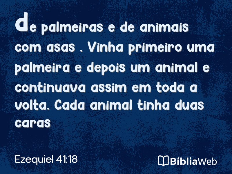 Ezequiel 41:18 em imagem para compartilhar