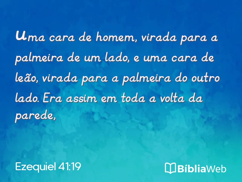 Ezequiel 41:19 em imagem para compartilhar