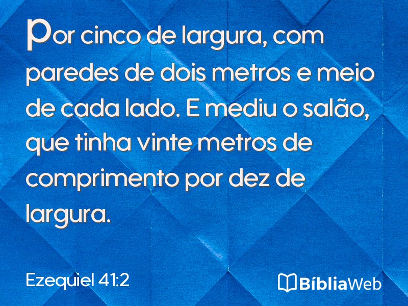 Ezequiel 41:2 em imagem para compartilhar