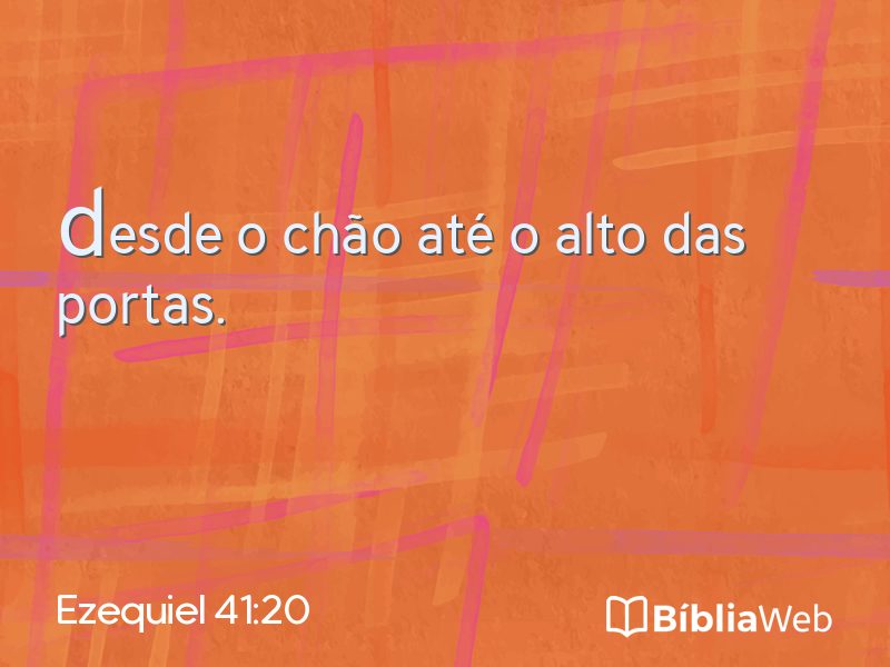 Ezequiel 41:20 em imagem para compartilhar