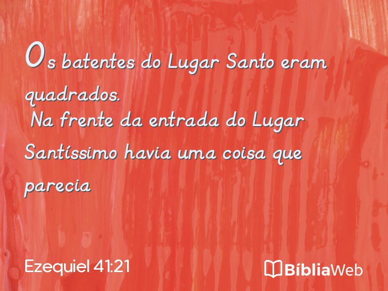Ezequiel 41:21 em imagem para compartilhar