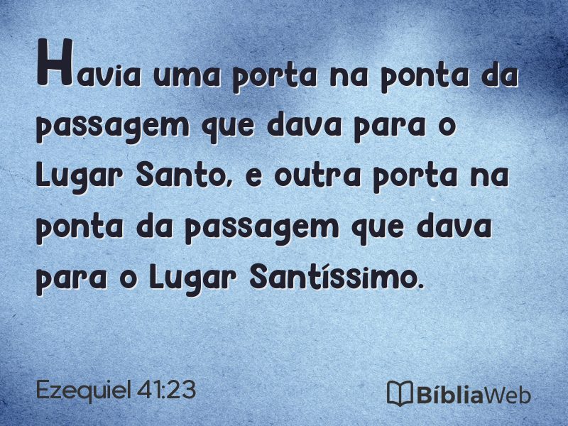 Ezequiel 41:23 em imagem para compartilhar