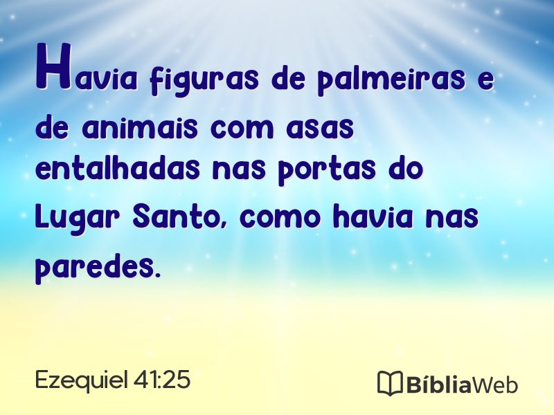 Ezequiel 41:25 em imagem para compartilhar