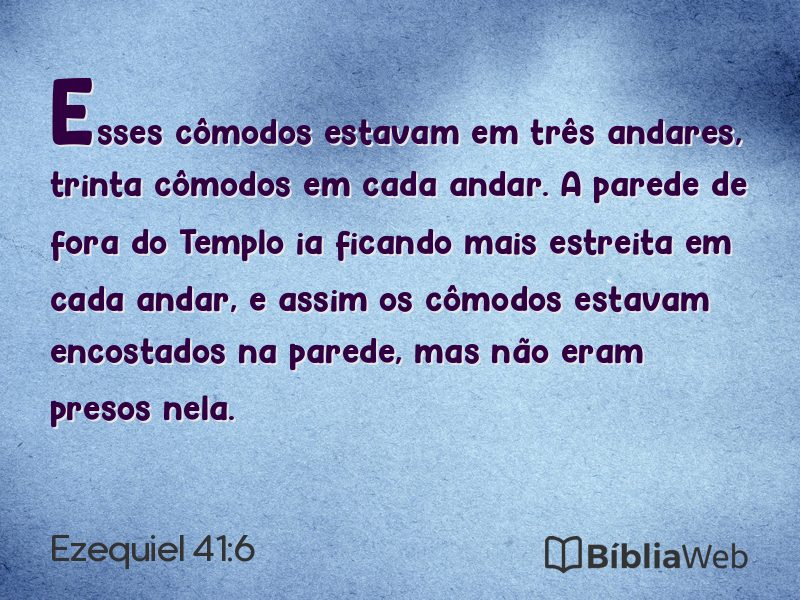 Ezequiel 41:6 em imagem para compartilhar