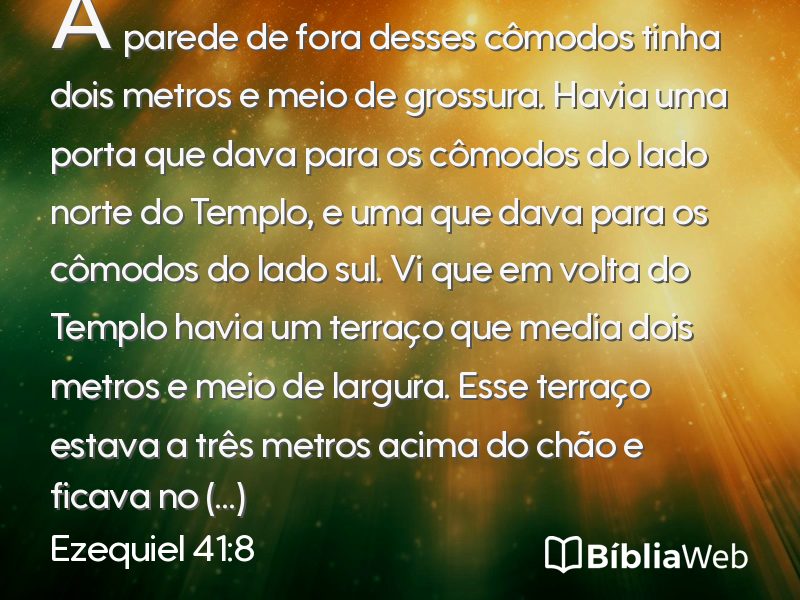 Ezequiel 41:8 em imagem para compartilhar