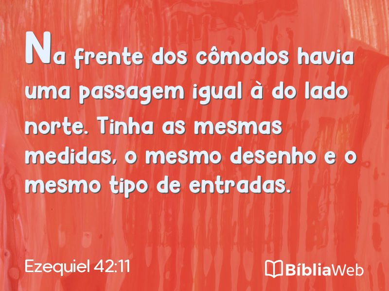 Ezequiel 42:11 em imagem para compartilhar