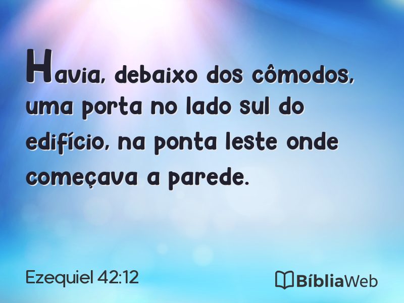 Ezequiel 42:12 em imagem para compartilhar