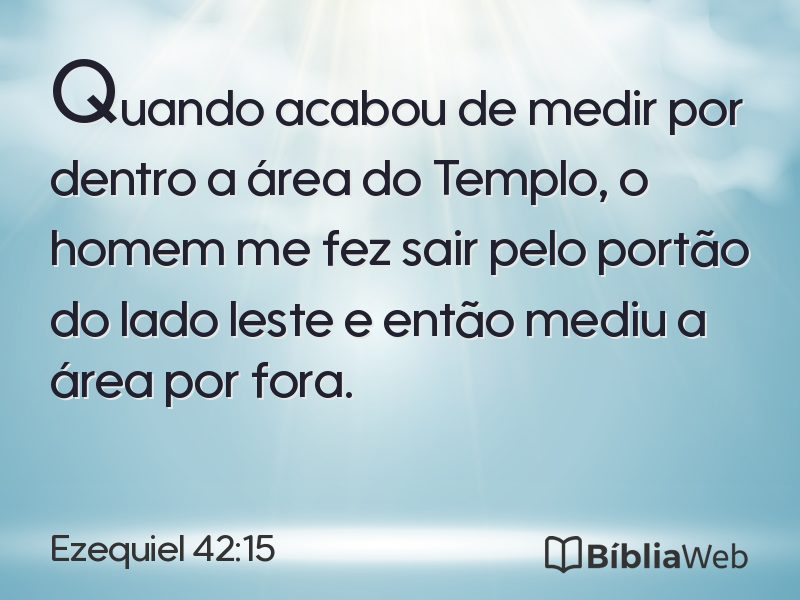 Ezequiel 42:15 em imagem para compartilhar