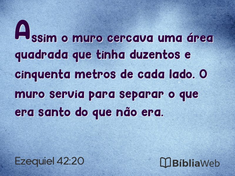 Ezequiel 42:20 em imagem para compartilhar