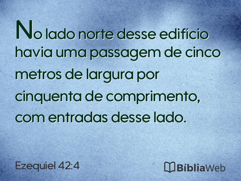 Ezequiel 42:4 em imagem para compartilhar