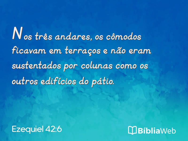 Ezequiel 42:6 em imagem para compartilhar
